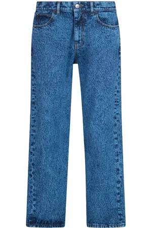 Marni Marble-dyed straight-leg jeans