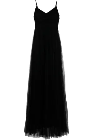 Fabiana Filippi Pleated tulle maxi dress