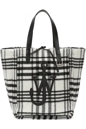 J.W.Anderson Belt check-print tote bag
