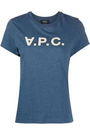 A.P.C. VPC logo-flocked cotton T-shirt