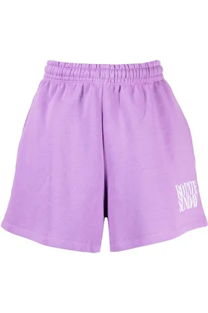 ROTATE Logo-print cotton shorts