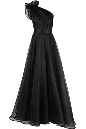 Ana Radu One-shoulder organza maxi dress