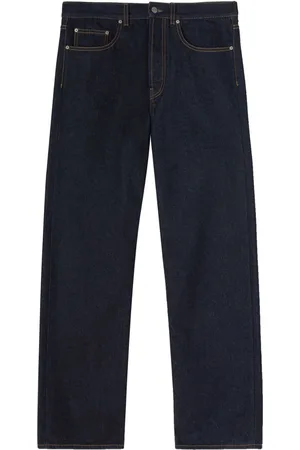 Palm Angels Logo-embroidered denim jeans