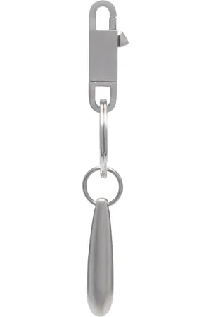Rick Owens Teardrop engraved-logo brass keyring
