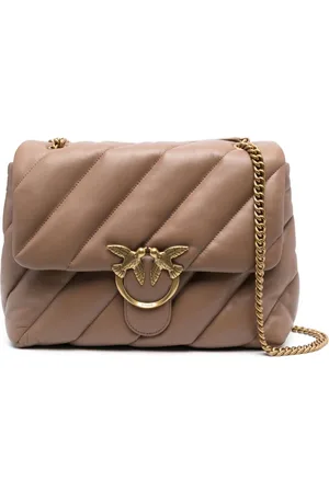 Pinko Love Big Puff leather shoulder bag