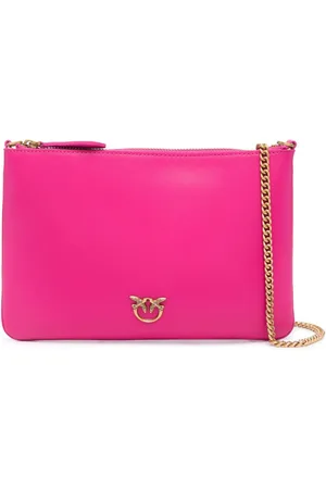 Pinko Classic leather clutch bag