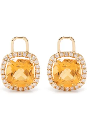 Kiki Mcdonough 18kt yellow Grace citrine drops