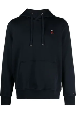 Tommy Hilfiger Logo-embroidered cotton-blend hoodie