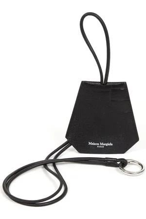 Maison Margiela Logo-stamp leather keyring