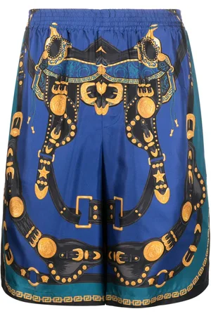 VERSACE Medusa Saddle Silk shorts