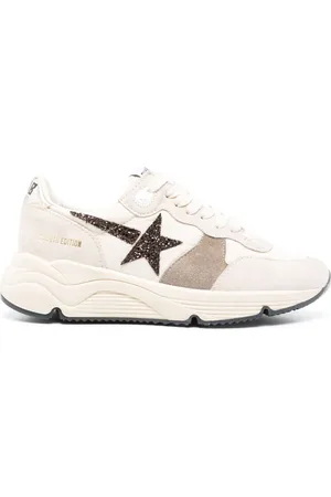 Golden Goose Glitter star-patch suede sneakers
