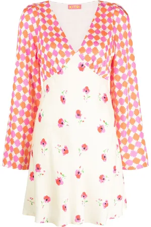KITRI Roosalie graphic-print mini dress
