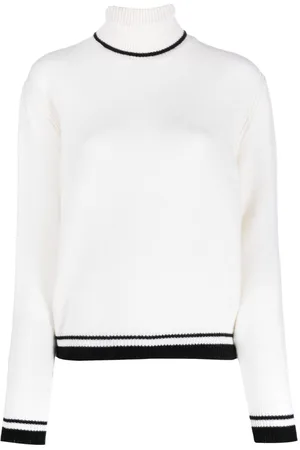 Msgm Stripe-edge wool-blend jumper