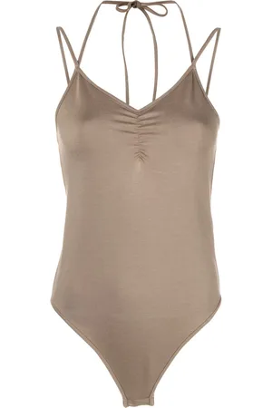 REMAIN V-neck spaghetti-straps bodysuit