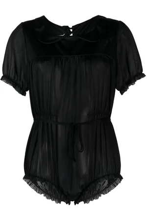 Maison Margiela Four-stitch ruched bodysuit