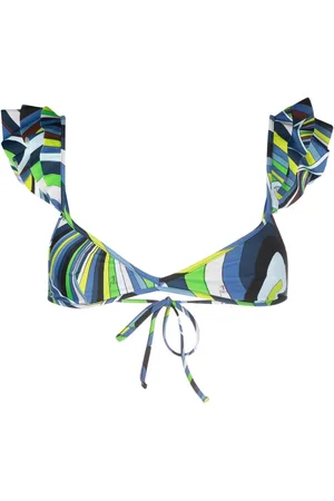 Puccini Ruffled-straps bikini top