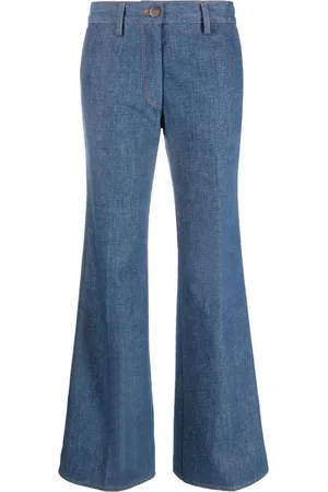 FORTE FORTE Mid-rise cotton flared jeans
