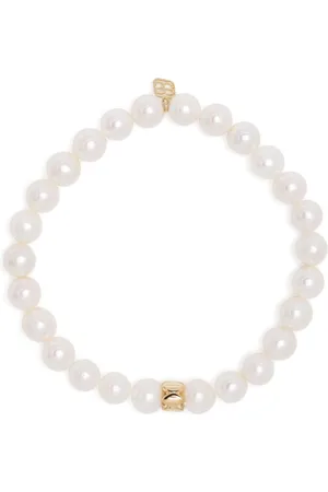 Sydney Evan 14kt yellow gold Marquise Rondelle pearl bracelet