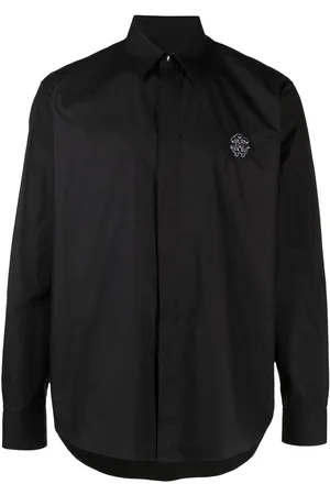 Roberto Cavalli Embroidered-logo cotton shirt