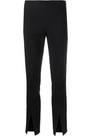 GENNY Front-slit cropped trousers