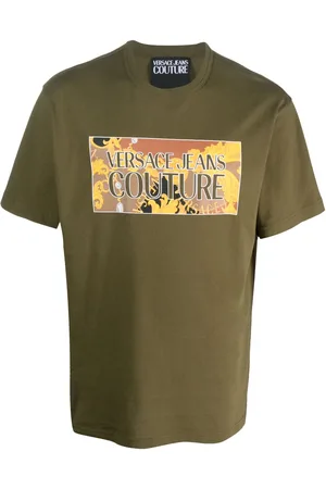 VERSACE Logo-print cotton T-shirt