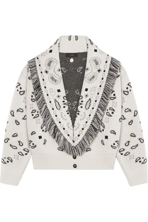 Alanui Bandana Jacquard cropped cardigan