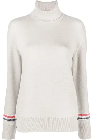 Thom Browne RWB stripe turtleneck wool jumper