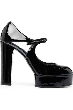 Casadei Betty 120mm platform leather pumps