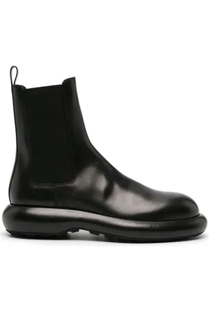 Jil Sander Round-toe leather ankle boots