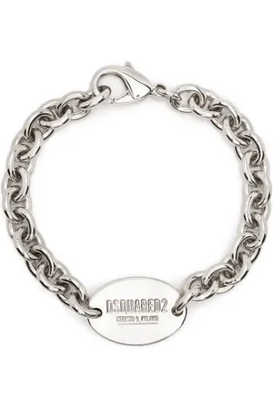 Dsquared2 Logo-engraved chain-link ID bracelet