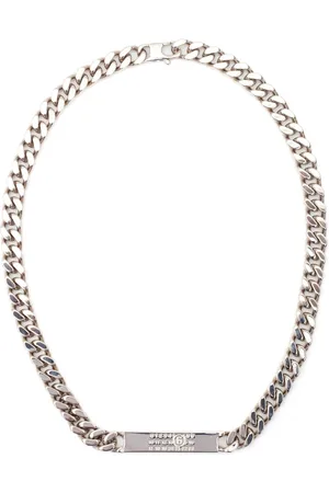 Maison Margiela Numbers-motif engraved chain necklace