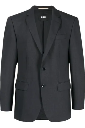 HUGO BOSS Single-breasted stretch-wool blazer