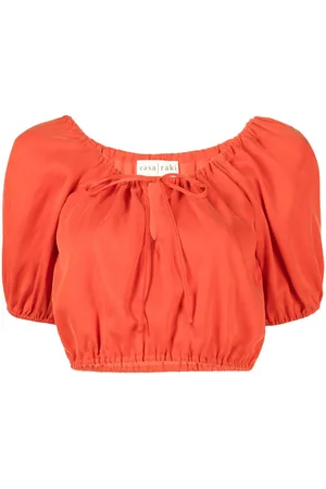 Casa Raki Rosa short-sleeve crop top