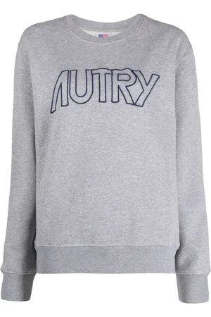 Autry Embroidered-logo cotton sweatshirt