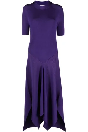 Stella McCartney Asymmetric ribbed-knit dress