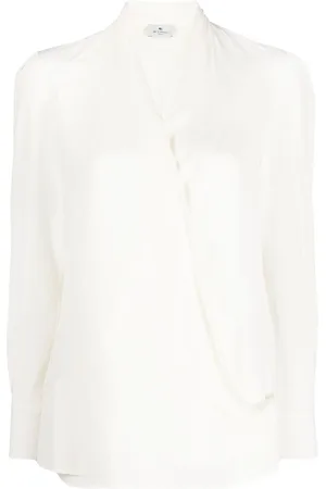 Etro Wrap-effect silk blouse