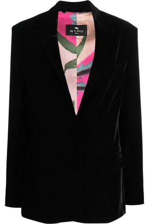 Etro Single-button velvet blazer