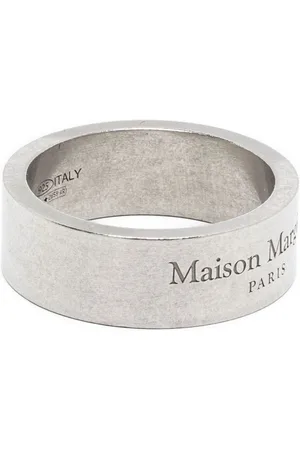 Maison Margiela Logo-engraved band ring