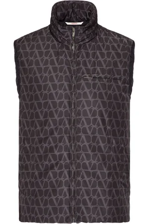 VALENTINO GARAVANI Toile Iconographe zipped gilet