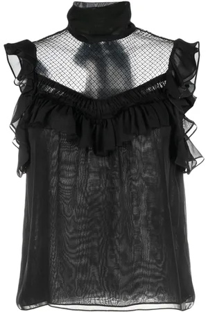 Dorothee Schumacher Panelled sleeveless silk chiffon blouse