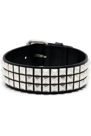 Moschino Rockstud-embellished leather choker necklace