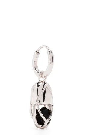 CAPSULE ELEVEN Capsule Onyx hoop earring