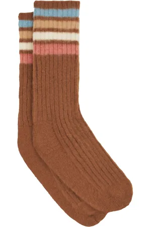 Etro Striped colour-block wool-blend socks