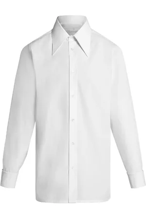 Maison Margiela Pointed-collar cotton shirt