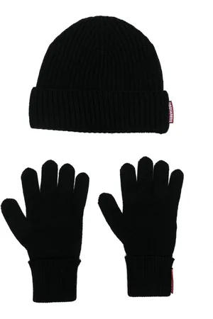 Dsquared2 Wool beanie and gloves set