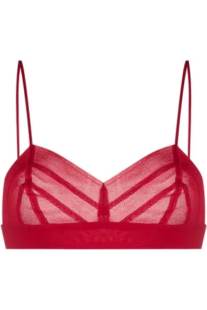 Serafini Semi-sheered panelled bra