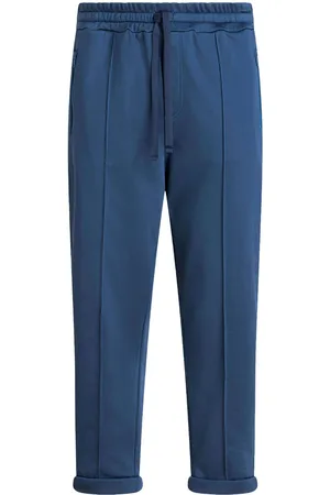 Etro Logo-embroidered jersey trousers