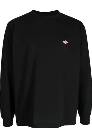 DANTON Logo-patch long-sleeve sweatshirt