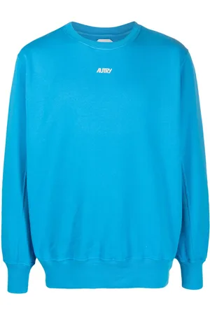 Autry Logo-flocked cotton sweatshirt