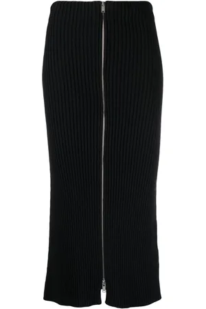 Jil Sander Ribbed-knit cotton pencil skirt
